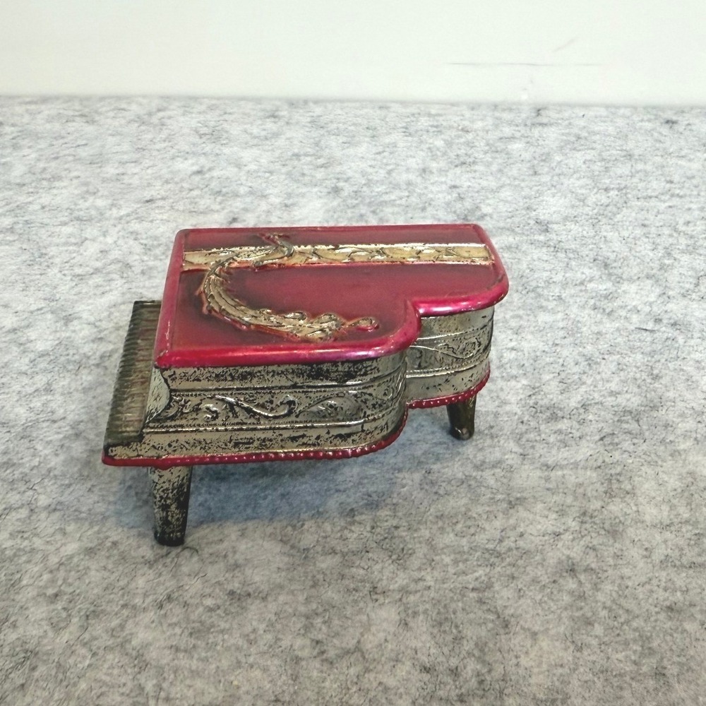 Vintage‎ Occupied Japan Mini Piano-Shaped Trinket Jewelry Box